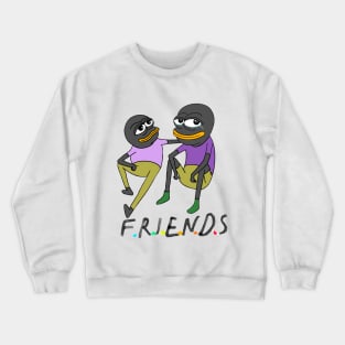 Tux Penguin meme humor sticker Crewneck Sweatshirt